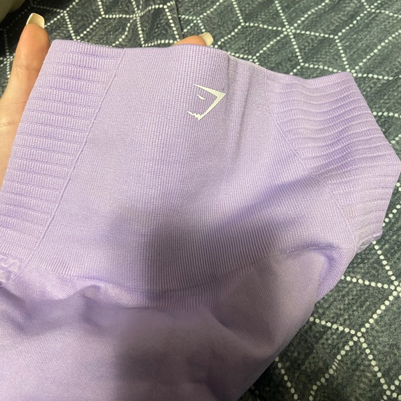 BNWT NEW GYMSHARK Seamless Energy High Waisted Leggings - Pastel Lilac - Picture 3 of 5
